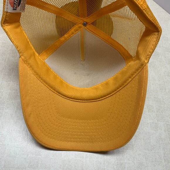 Vintage John Deere Cap Hat Trucker Style Mesh Nissun Yellow Snap Back - Picture 8 of 11